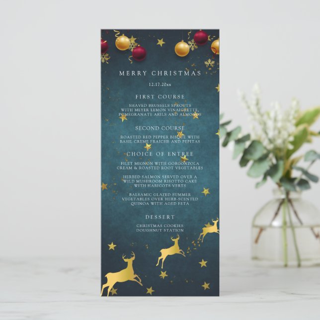 Menu Joyeuse fête de Noël (Debout devant)