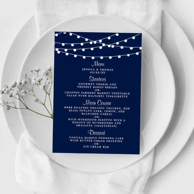 Menu La Collection de Mariage Guirlande Lumineuse sur F (Créateur téléchargé)