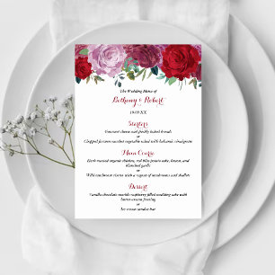 Menu La collection de Mariages floraux romantiques