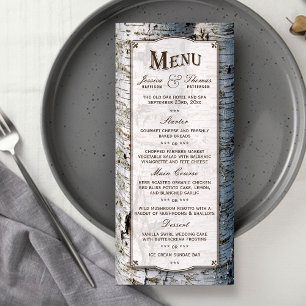 Menu La collection de Mariages Rustic Silver Birch Tree