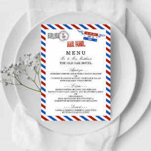 Menu La collection moderne de Mariages Airmail