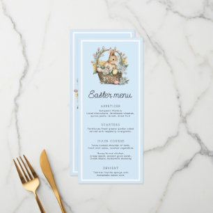 Menu Lapin de Pâques Bleu