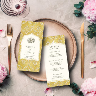 Menu Le roi islamique Golden Damask Mariage musulman
