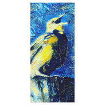 Le Signet de style VanGogh aux oiseaux solitaires