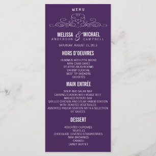 MENU L'ÉPOUSANT VINTAGE DE L'ÉLÉGANCE %PIPE%