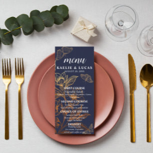 Menu "Les Flores D'Or De L'Amour" Mariage de marine r