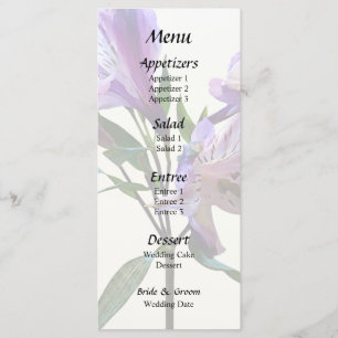 Menu Lily Péruvien Violet