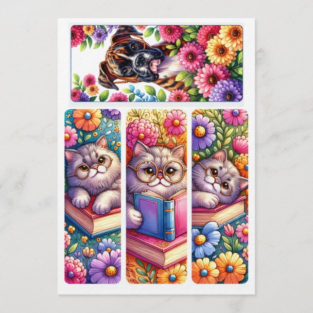 Menu Make Your Own Bookmarks Add Name DIY Activity  (Devant)