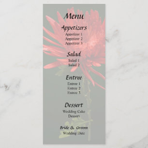 Menu Maman Araignée Rouge