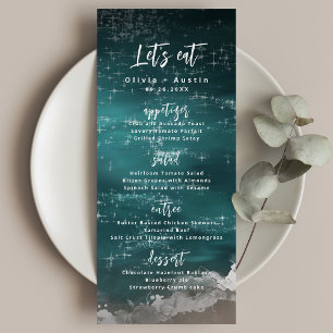 Menu Mangeons l'humour Abstrait mariage de plage océani