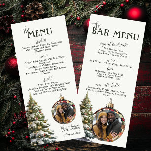 Menu Mangez, buvez et soyez joyeux Mariage de Noël