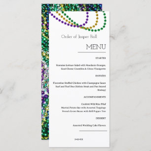Menu Mardi Gras