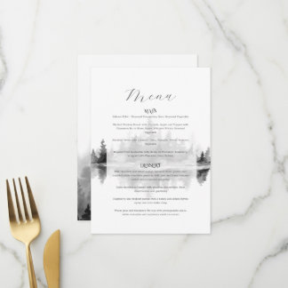 Menu Mariage à la Montagne Brumeuse