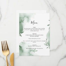 Mariage aquarelle à l'eucalyptus élégant