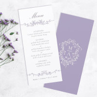 Mariage Classique Fleurs de Lavande Bordure
