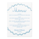 Menu Mariage de cadre blanc blanc arrondi