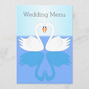 Menu Mariage de design Swans