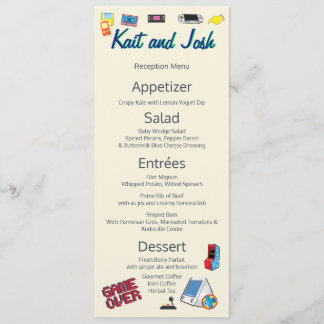 Menu Mariage de jeu vidéo