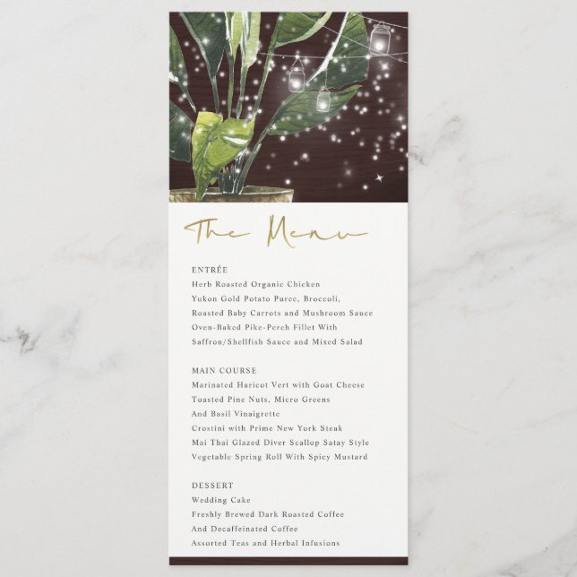 MENU MARIAGE DE LA NUIT MASON JAR DE PALME TROPICA (Devant)