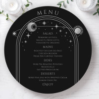 Mariage de l'espace de la lune d'argent noir mysti