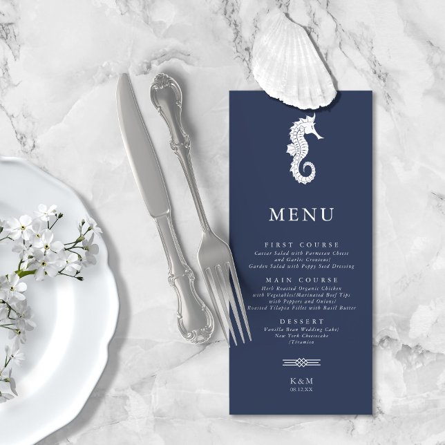 Menu Mariage de mer Blue Wave V1 ID836 (Créateur téléchargé)