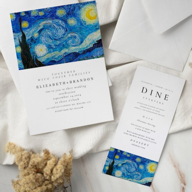 Menu Mariage de nuit étoilée (Créateur téléchargé)