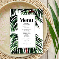 Mariage de plage de palmiers peints moderne