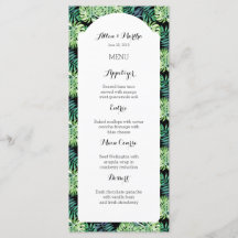 Menu Mariage de plage Hawaiian Island