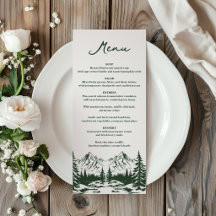 Mariage d'été en montagne dessiné à la main