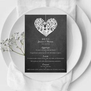 Menu Mariage du tableau de bord de l'arbre cardiaq