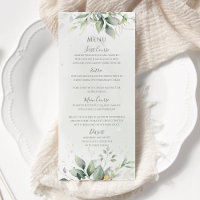 Mariage Élégant Feuilles de Eucalyptus Vert Doré