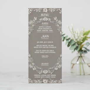 Menu Mariage Floral Elegance