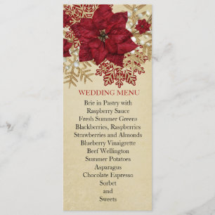 Menu Mariage Gold Christmas Miracle