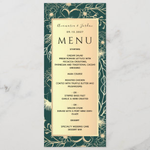 Menu Mariage Gold de luxe