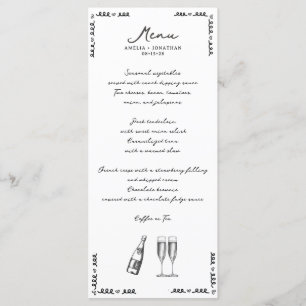 Menu Mariage lunatique