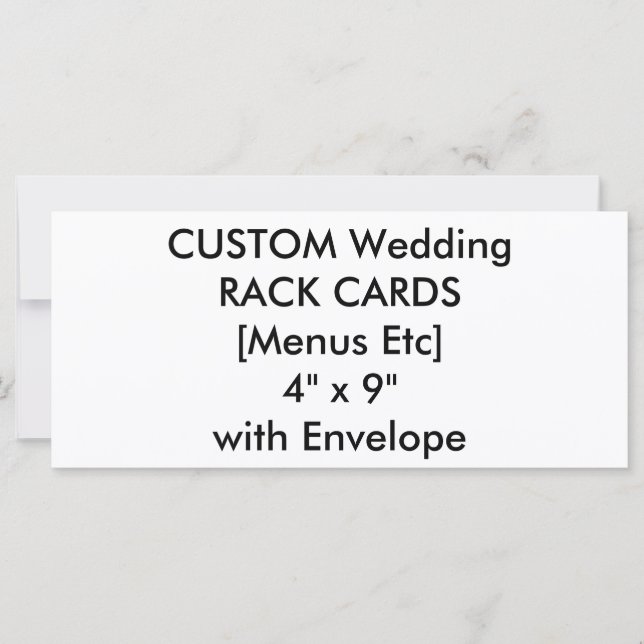 Menu Mariage personnalisé & Cartes de programme 4" (Devant)