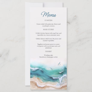 Menu Mariage Plage Côte