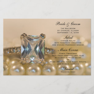 Menu Mariage Princess Diamond Ring and Pearls