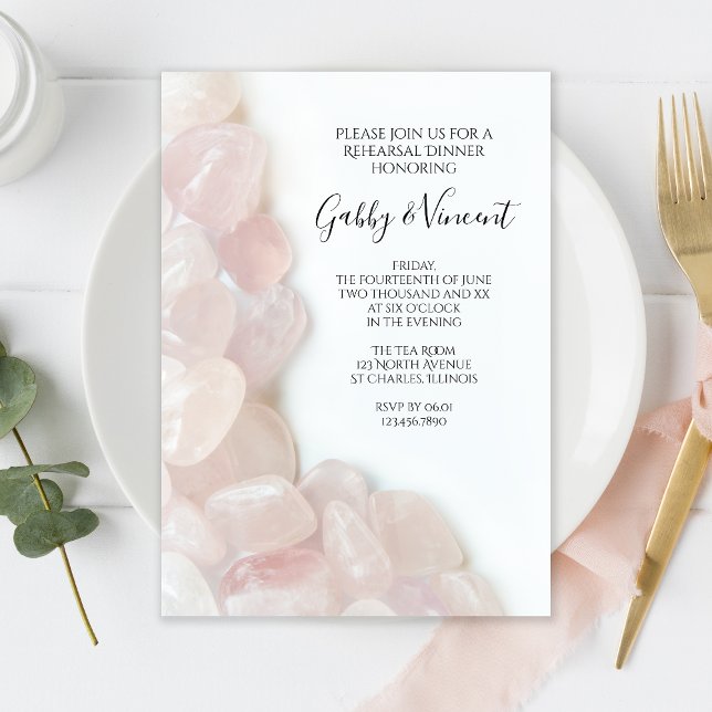 Menu Mariage Rose Quartz (Créateur téléchargé)