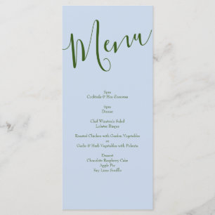 Menu Mariage rose Vintage
