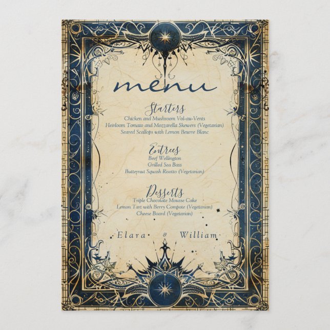 Menu Mariage royal de la Numérique (Devant)