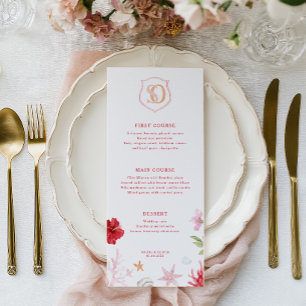 Menu Mariage tropical de destination