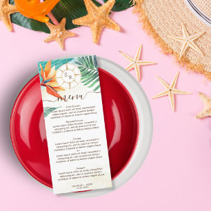 Menu Mariage Tropical Destination Gold Compass