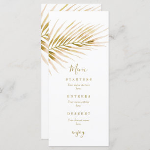 Menu Mariage Tropical Gold Palm