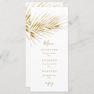 Menu Mariage Tropical Gold Palm