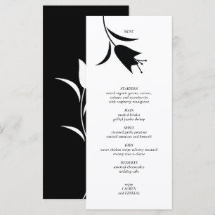 MENU MARIAGE TULIP NOIR MOD