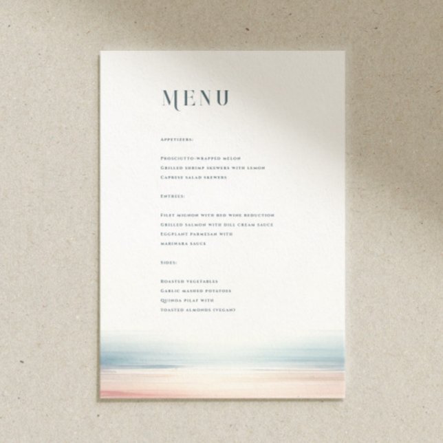 Menu Mariage Wailea (Créateur téléchargé)