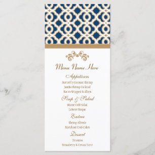 Menu Marine et Gold Marocain
