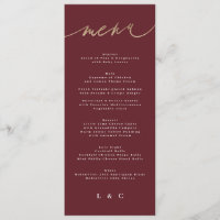 Maroon Elegant Rouge foncé Plum Bourgogne Mariage