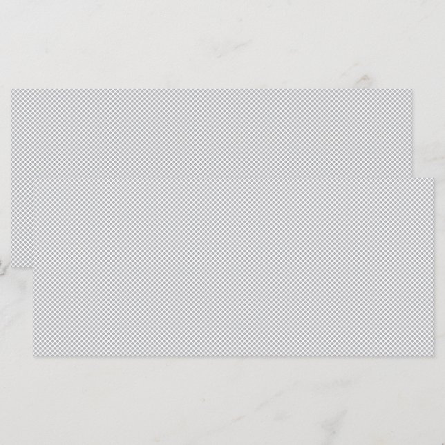 Menu Minimal Grey Polka Dot Pattern  (Devant / Derrière)